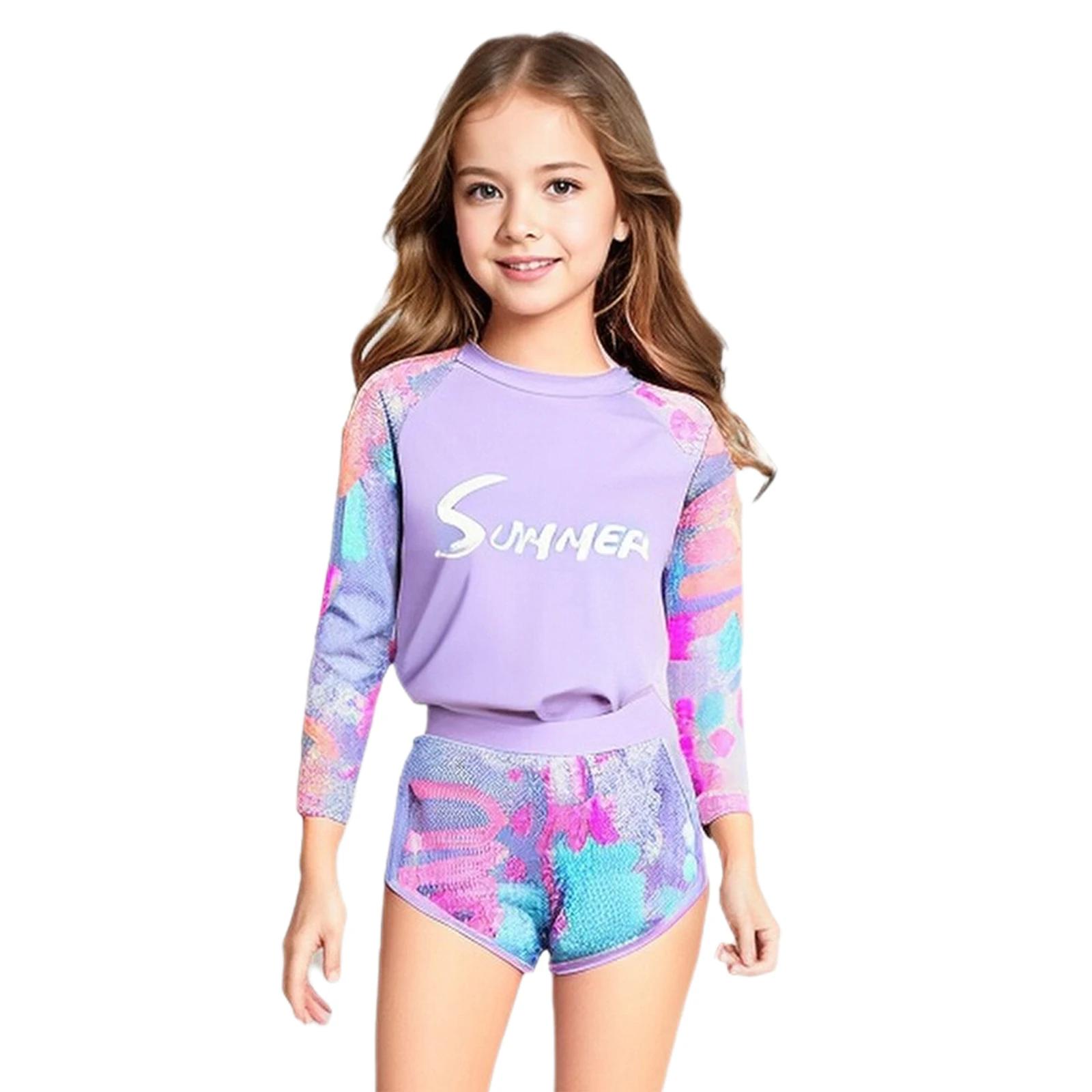 Enfants filles maillot de bain maillots de bain tenues haut shorts et pantalons maillots de bain pis