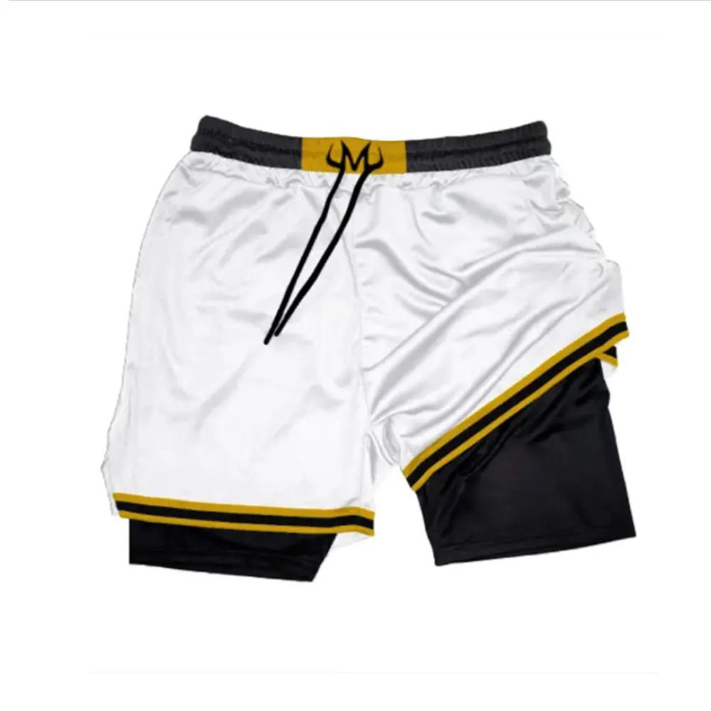 Short de gymnastique 2 en 1 homme - Maille respirante séchage rapide pour fitness et jogging été