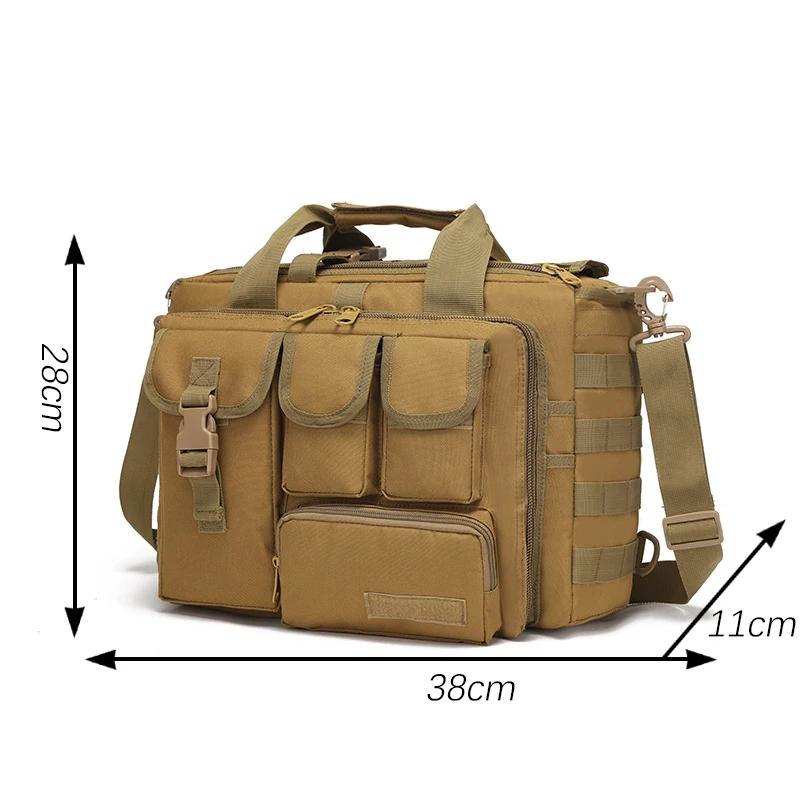 Sac à dos militaire tactique Molle en Nylon, sacoche à bandoulière pour ordinateur portable, porte-d