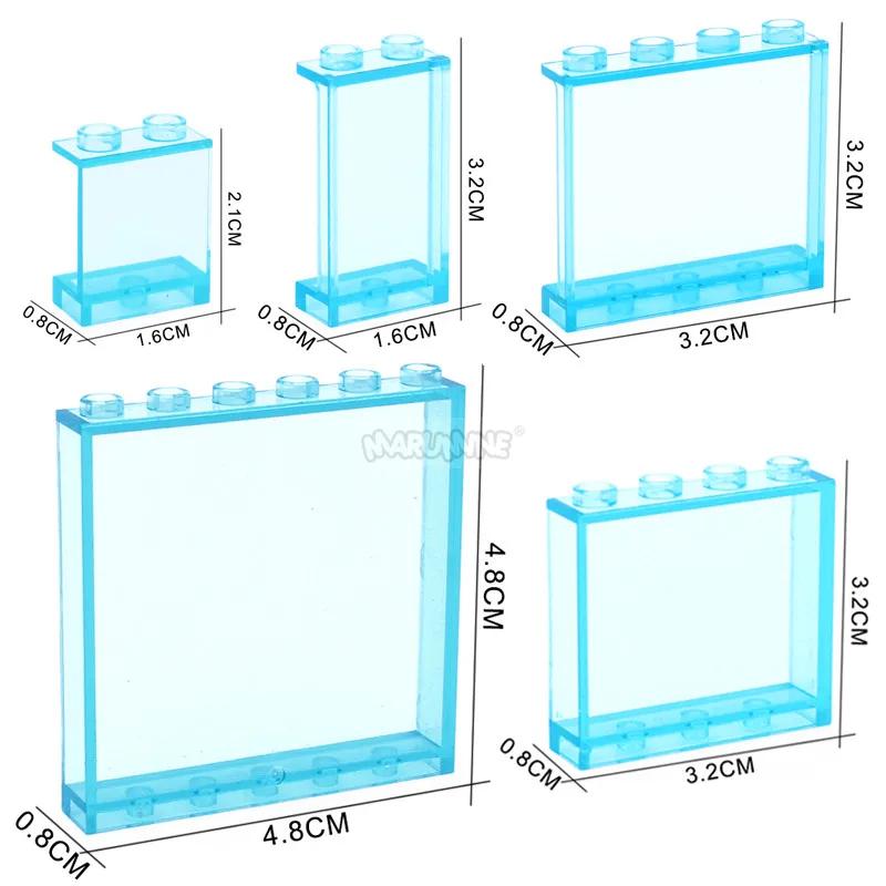 MARUMINE MOC – bloc de construction, partie fenêtre, maison en verre, panneau mural Transparent 8755