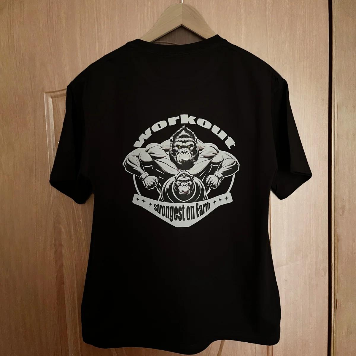 Gym Sport t-shirt hommes coton à manches courtes haut homme entraînement musculation t-shirt