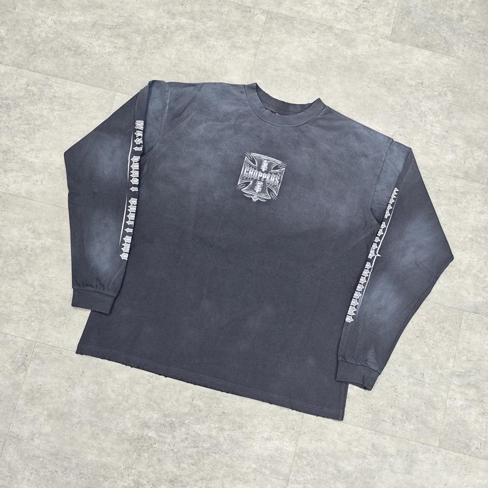 Yao mode Streetwear luxe Vintage ample Baggy haute rue Sport automne haute qualité coton à manches l