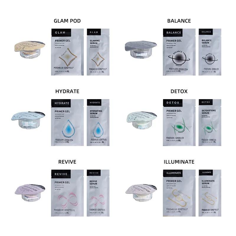 7 Types d'oxygène Jet Spa Capsule sérum Gel visage CO2 oxygène bulle Machine Massage du visage exfol