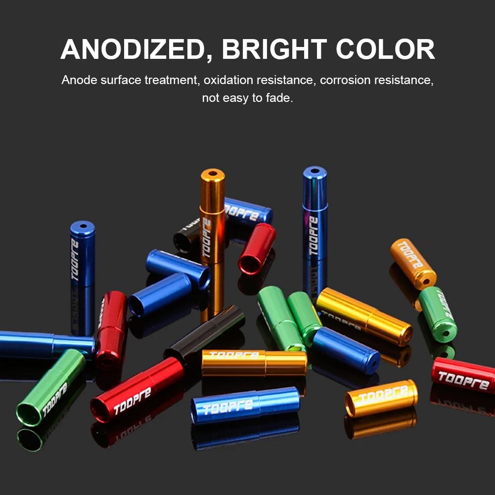 TOOPRE 10 pièces/lot bouchon de câble de vélo en alliage d'aluminium 4mm 5mm vtt vélo de route chang