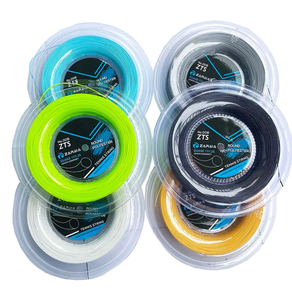1 grande bobine ZARSIA 4G corde de raquette de Tennis en Polyester 1.25MM cordes de Tennis rondes li