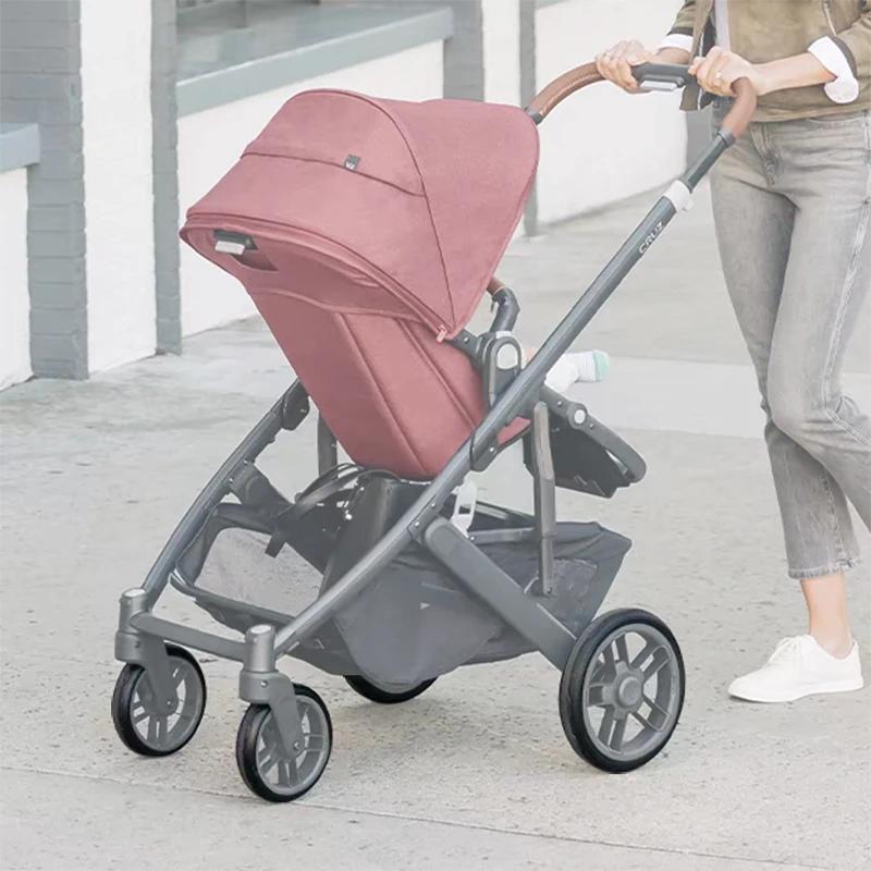Pneu de poussette pour Uppababy Cruz V2 (pas pour Cruz V1), roue avant ou arrière, en PU, sans chamb