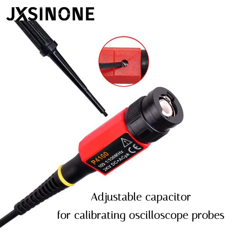 JXSINONE-Sonde d'oscilloscope haute tension, P4100, 100MHz, 2KV avec kit d'accessoires, 2000V, 100:1
