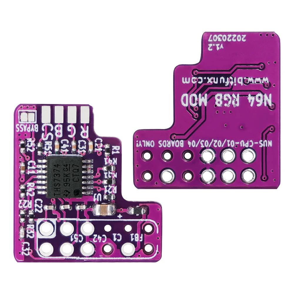 Puce Mod RGB pour Console de jeu N64 NTSC, Kit Mod RGB pour accessoire Nintendo 64