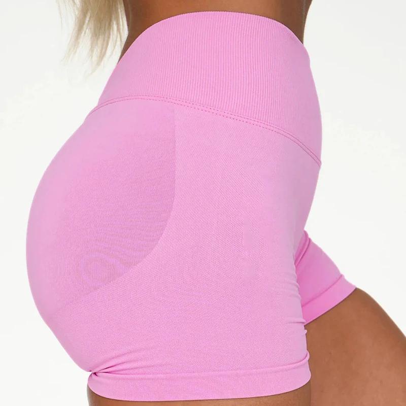 Short de Yoga sans couture pour femmes, dos en V, froissé, levage des fesses, short de gymnastique,
