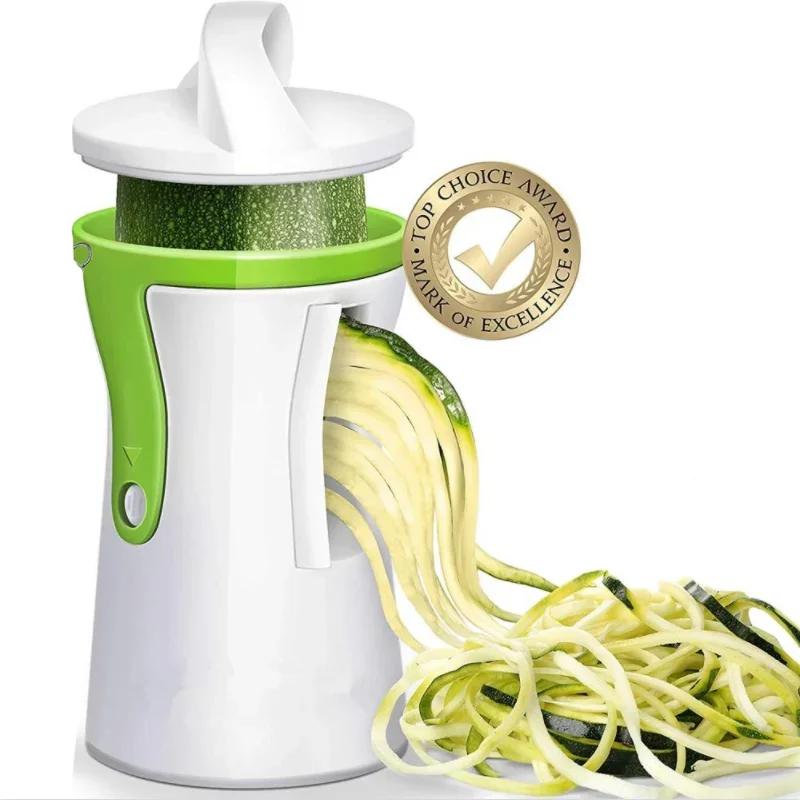 Nouveau Broyeur de légumes en spirale, machine à spaghetti, entonnoir en spirale, râpe à légumes