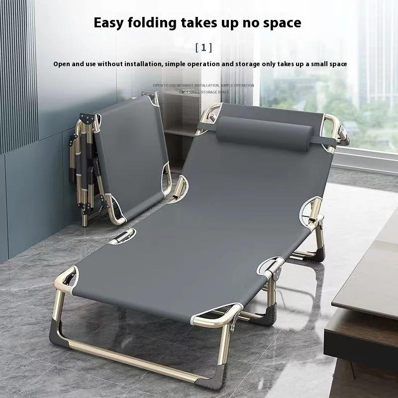 Lit pliant lit simple maison lit de sieste simple bureau lit de sieste en plein air chaise inclinabl