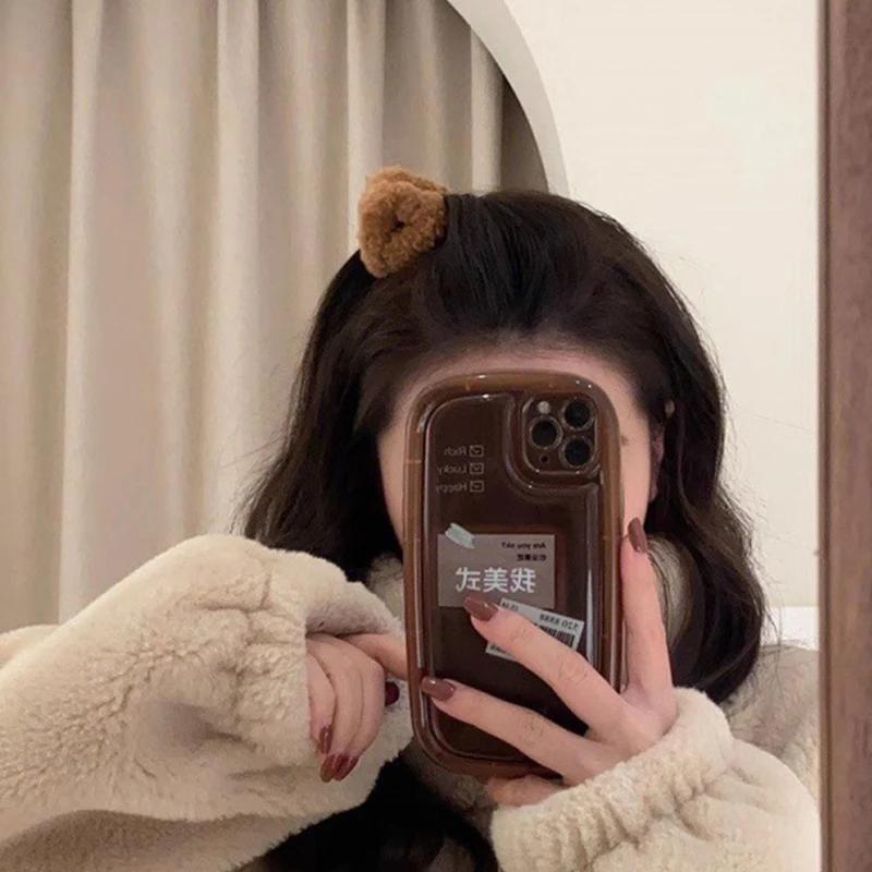 Pinces à cheveux en forme d'oreilles de chat en peluche pour femmes, 2 pièces, doux et mignon, pince
