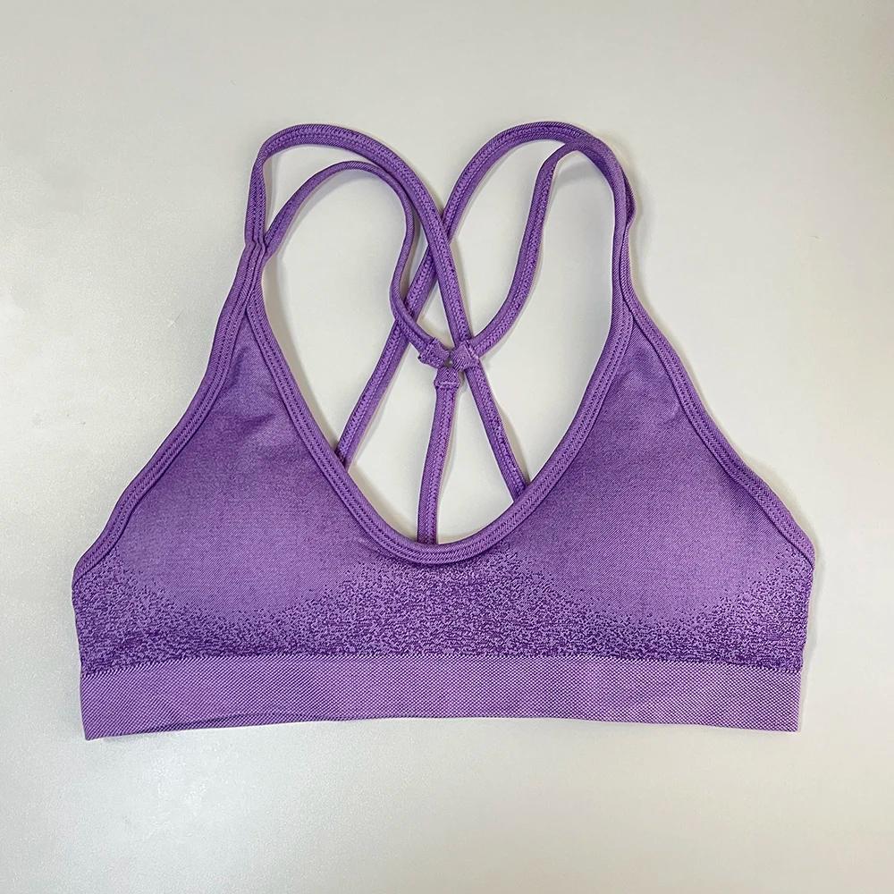 Ignite Cross Back Soutien-gorge de sport Femmes Soutien-gorge de yoga rembourré Halter Fitness Gym H