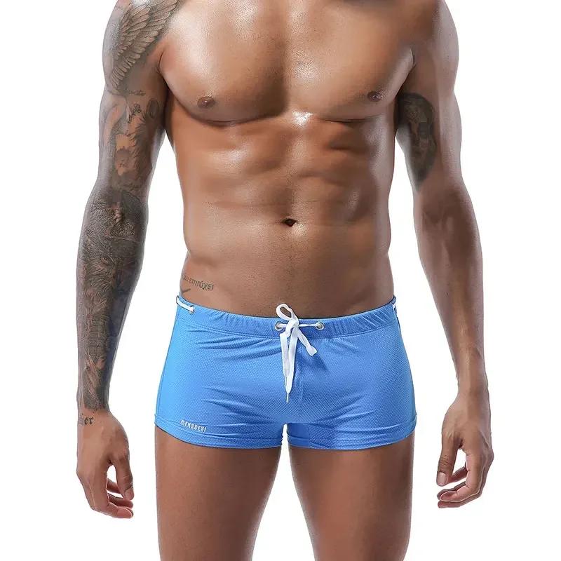 Boxer de bain pour hommes, maillot de bain Sexy, slip de plage, court, brouilleur de Surf, maillot d