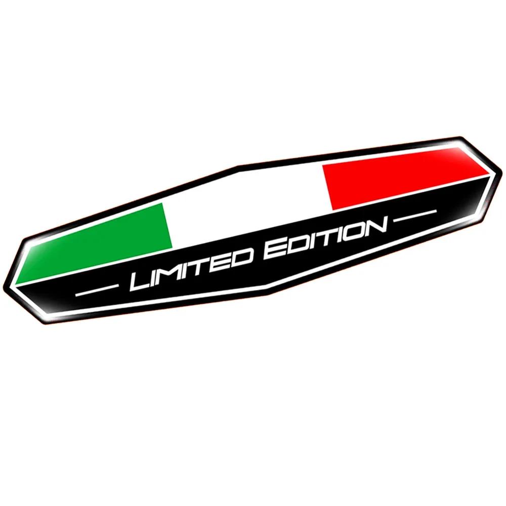 Autocollant 3D pour moto, édition limitée, drapeau italien, étui arrière de réservoir, accessoires d