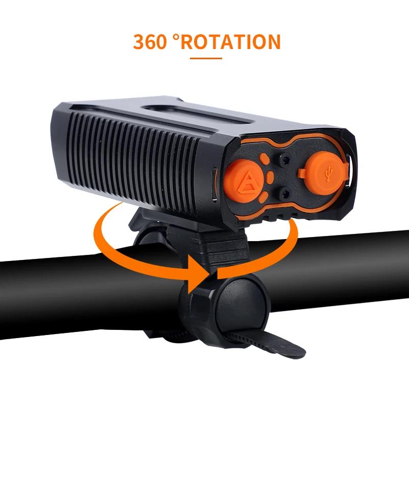 WEST BIKING-enquêter avant étanche à 2 LED pour vélo de route et VTT, éclairage de sécurité à haute