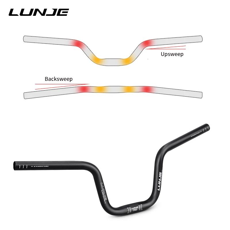 Guidon VTT Hirondelle Alliage Aluminium 25.4mm - Hauteur Réglable 0-190mm - 580/600/620mm
