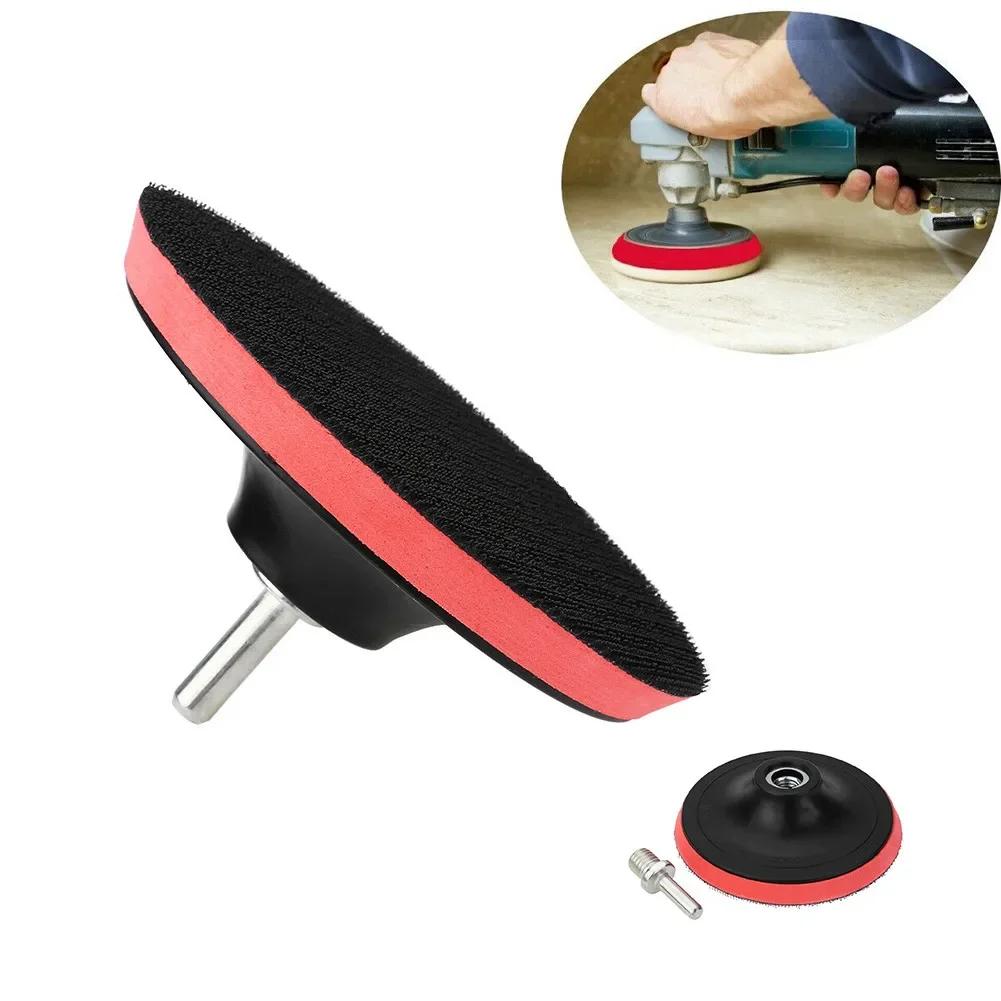 Tampon de support à crochet et boucle pour disques de ponçage, meuleuse d'angle, perceuse, caoutchou