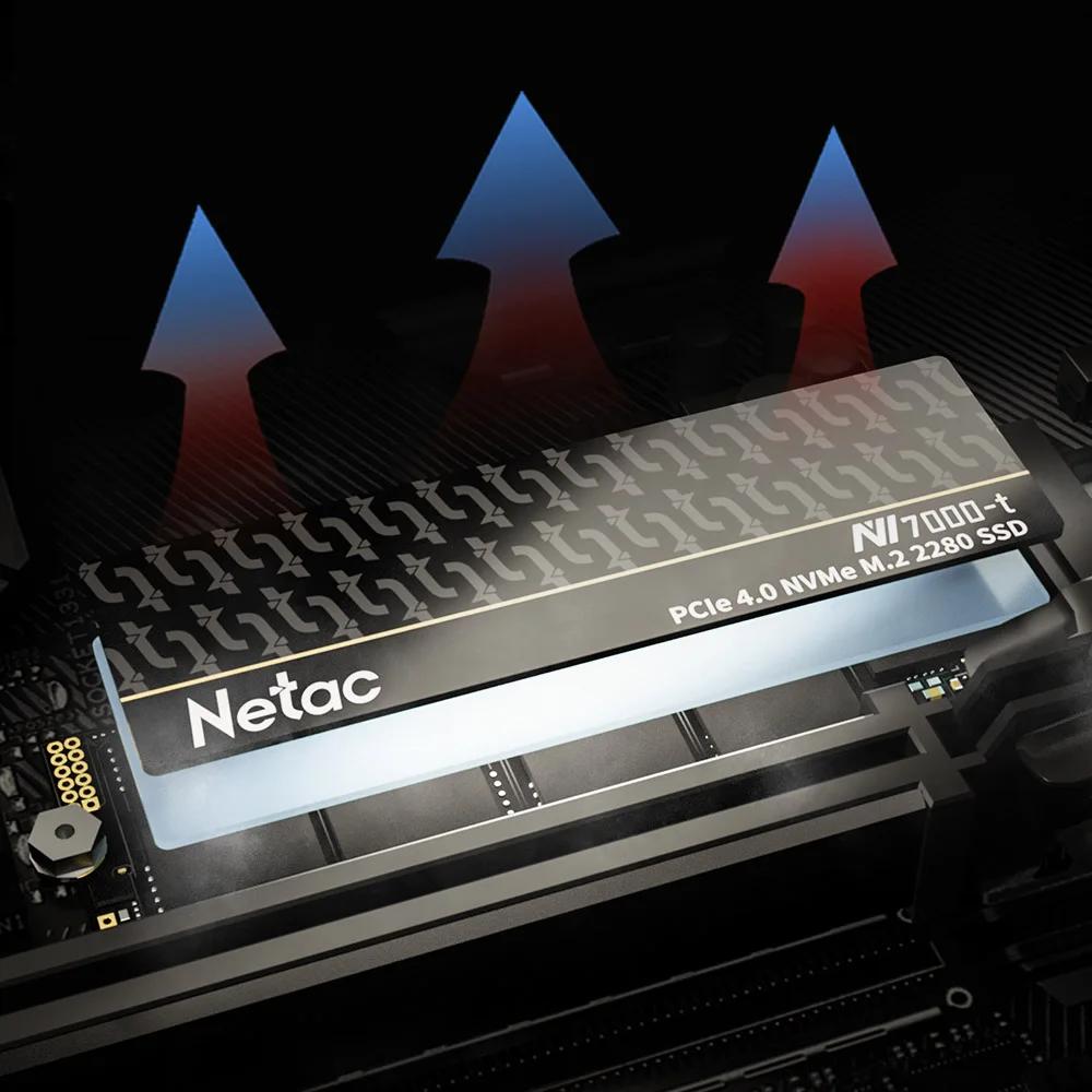 Netac 7400 mo/s SSD NVMe M2 2 to 1 to 512GB 4 to disque dur interne à semi-conducteurs M.2 PCIe 4.0x