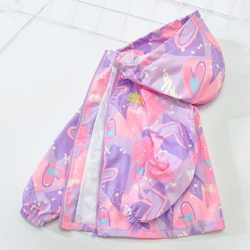 Veste de mode coréenne pour filles et adolescentes, manteau à capuche dégradé décontracté pour garço