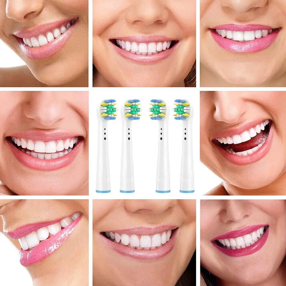 Tête de brosse à dents électrique remplaçable, 4/8/12/16/20 pièces, Compatible avec Oral-B blanc, pu