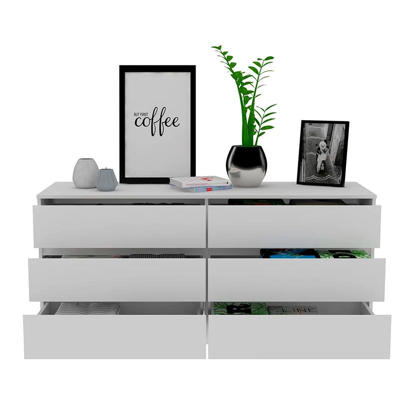 Asteria 6 MELDouble Commode, Métal Foy-Blanc