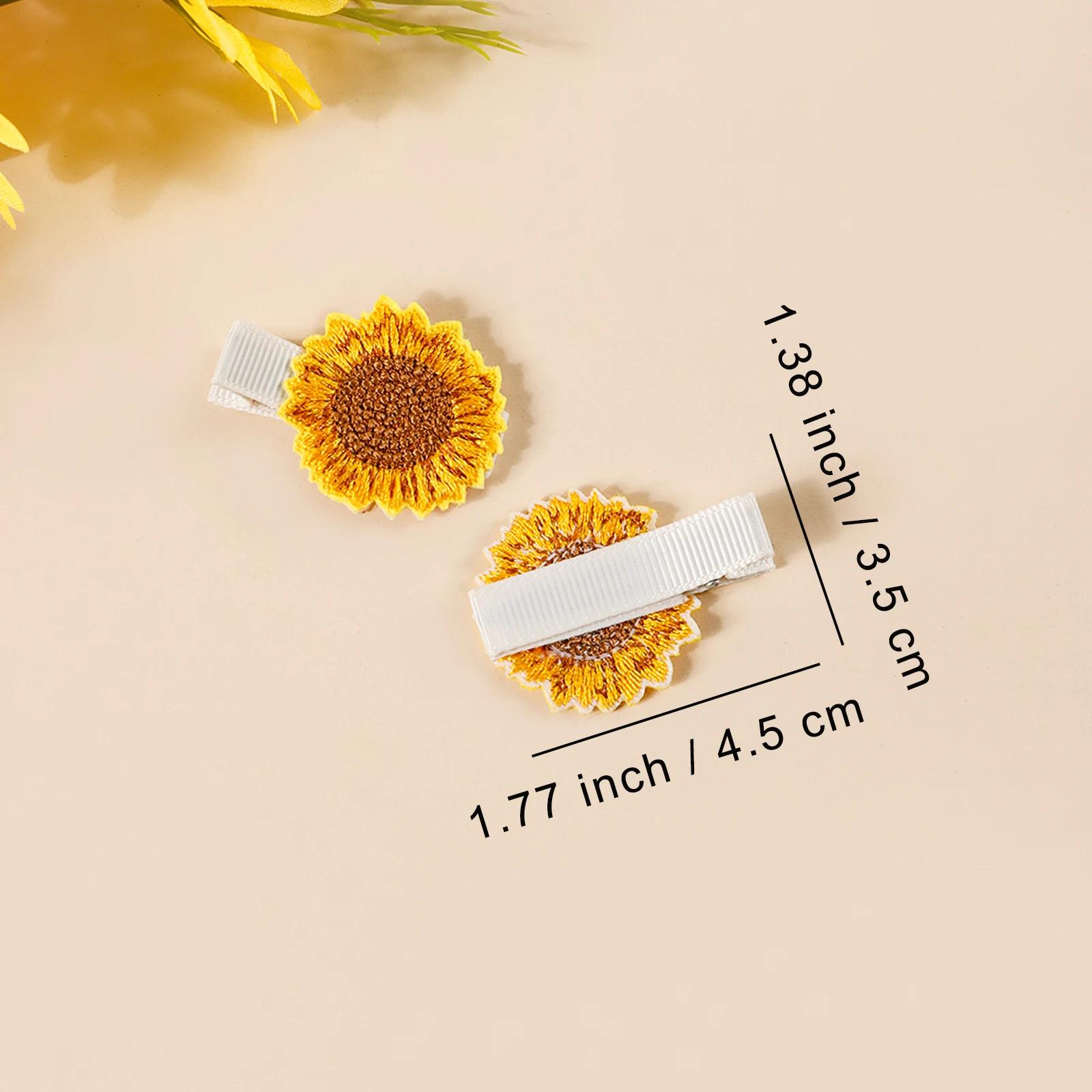 Pinces à cheveux en forme de fraise, cerise, tournesol, combinaison mignonne pour bébé, épingle à ch