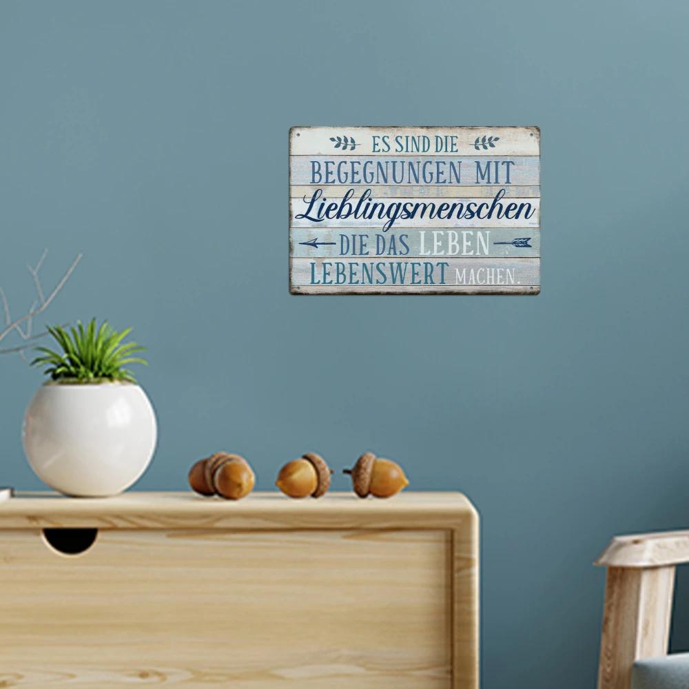 Putuo Decor-Affiche vintage en métal avec citations inspirantes, plaque d'art mural, cadeau, 7.8x11.
