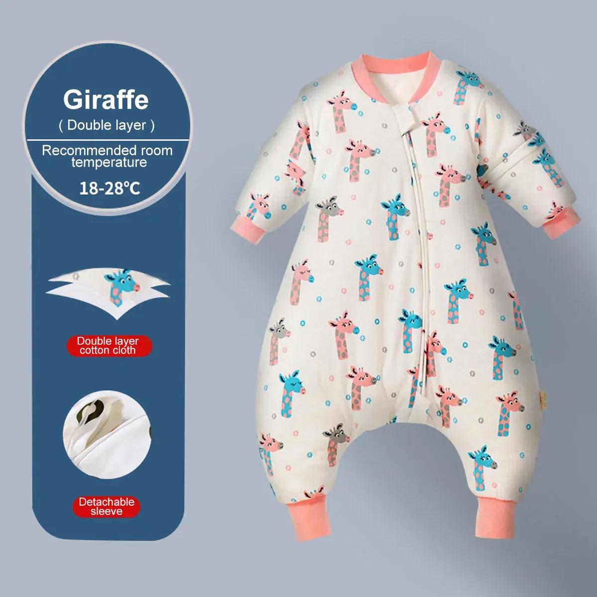 Sac de couchage pour bébé filles mignonnes hiver chaud sac de nuit pour bébé avec pieds 1-4 ans enfa