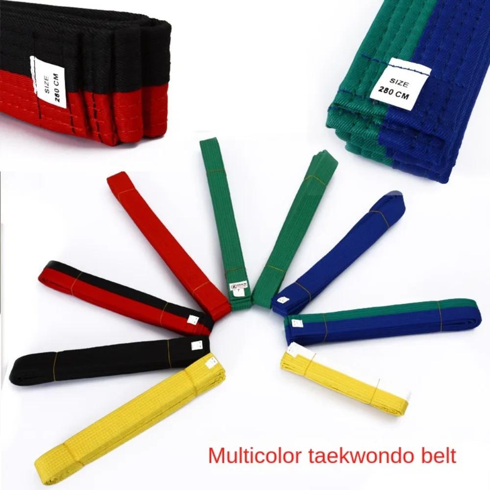 Ceinture de Taekwondo en coton, uniforme noir/rouge/vert/jaune, bandes Standard udo Jiu jitsu 2.2/2.