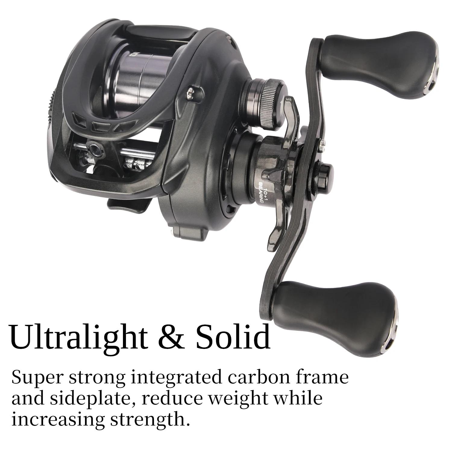 TSURINOYA – moulinet de pêche Baitcasting ultraléger 135g, 6.1g, Dark Wolf 50S 7.1:1, bobine peu pro