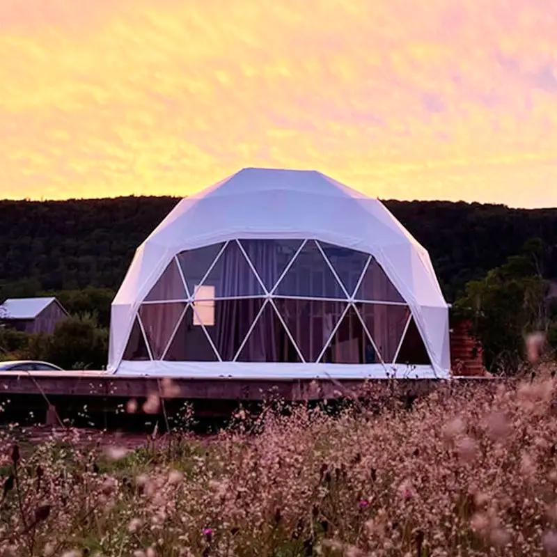 Tente d'hôtel dôme géodésique manoir serre tente loisirs Resort vacances en plein air Glamping tente