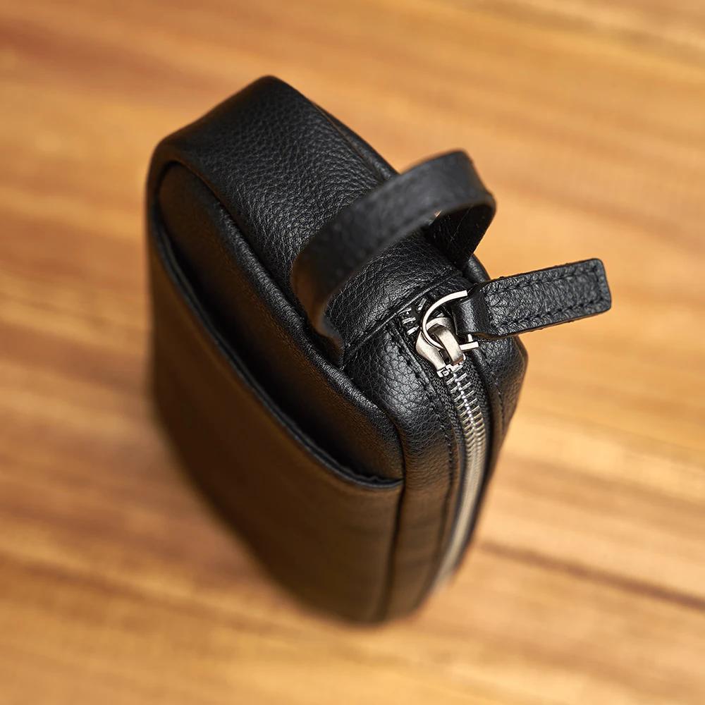 ZRCX-Pochette en cuir véritable pour homme, sac à main en cuir de vachette couche supérieure, portef