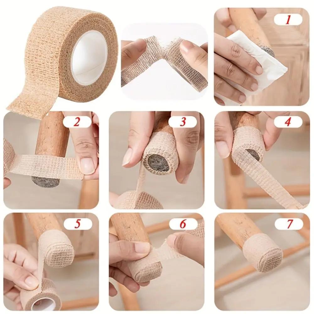 Coussinets de meubles auto-adhésifs, protège-pieds de chaise polyvalent, anti-alde, housse de jambe