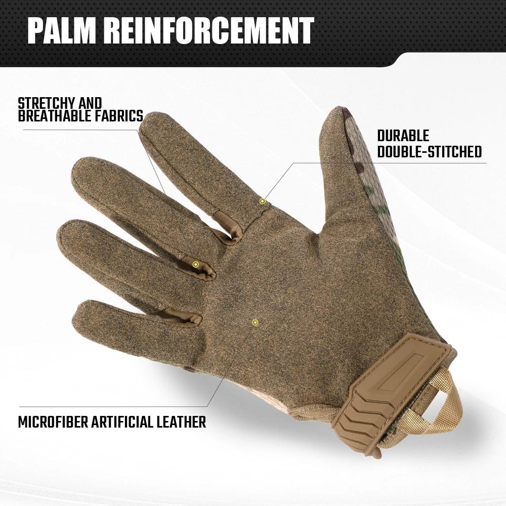Gants tactiques à doigt complet pour écran tactile, respirants, Paintball, Airsoft, tir, randonnée,