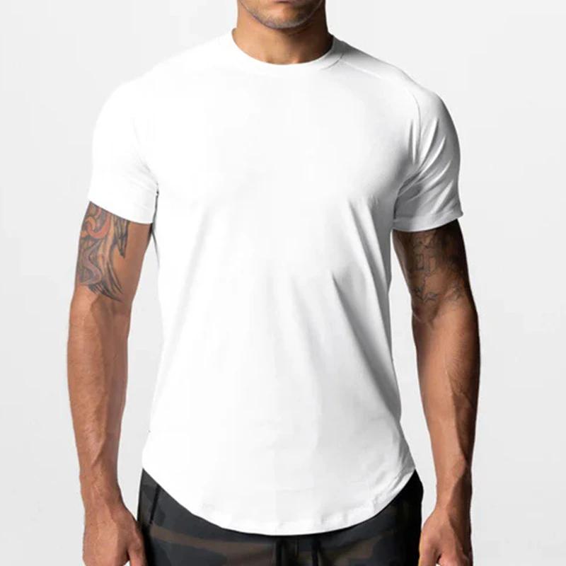 Chemise manches courtes homme 2025 séchage rapide - Sweat fitness course hydratant col rond - Entraînement sport