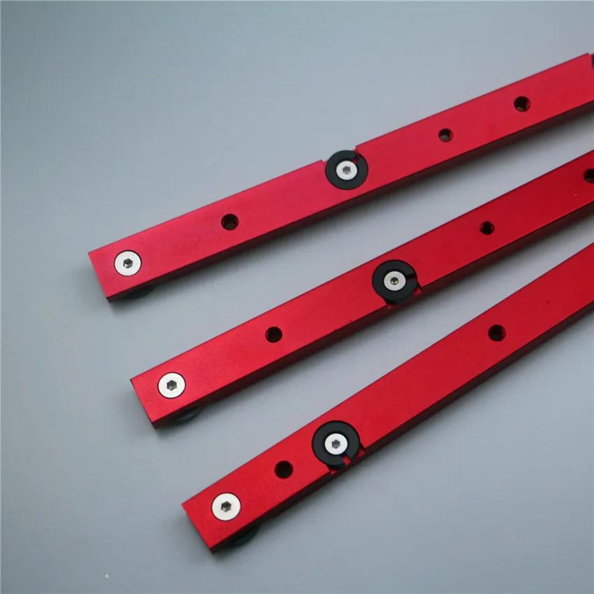 Pistes en T en alliage d'aluminium, fente de piste d'onglet et barre d'onglet, scie de Table couliss