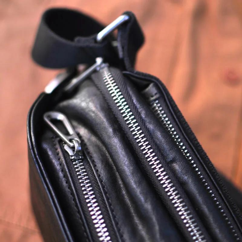 Gland TOO-Sac à Bandoulière en Cuir pour Homme, Petit Sac à Bandoulière Baotou, Couche Cirhide, Busi