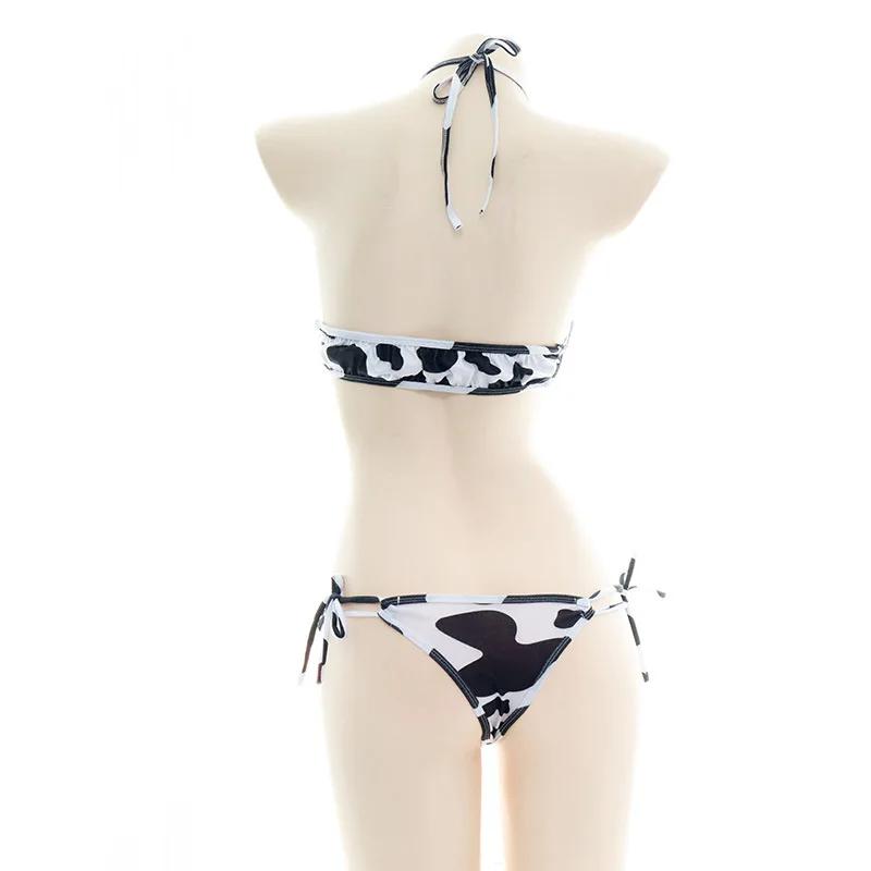 Série vache maillot de bain body Bikini femme de chambre uniforme Costume été plage Kawaii maillot d