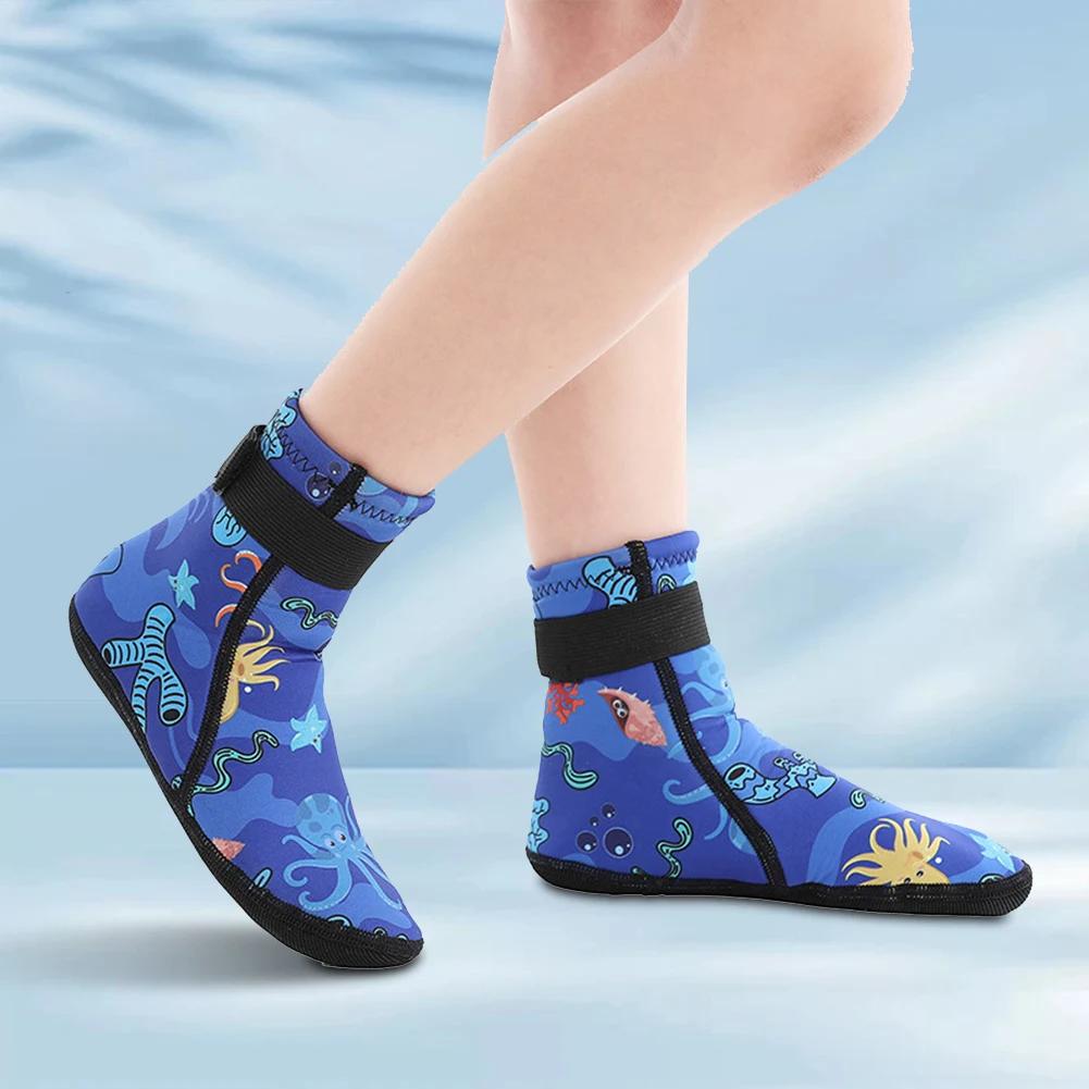 Chaussettes de plage réglables en néoprène pour enfants, chaussettes d'eau, chaussettes de sable, ch