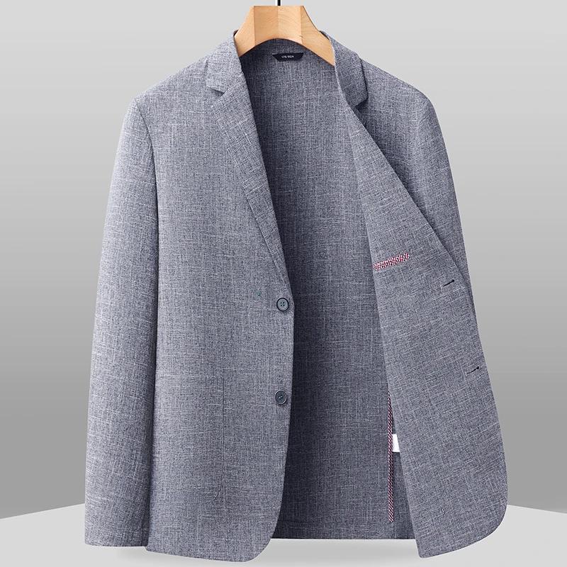 Veste de costume élégante et décontractée pour homme, en soie jacquard de haute qualité, offrant une