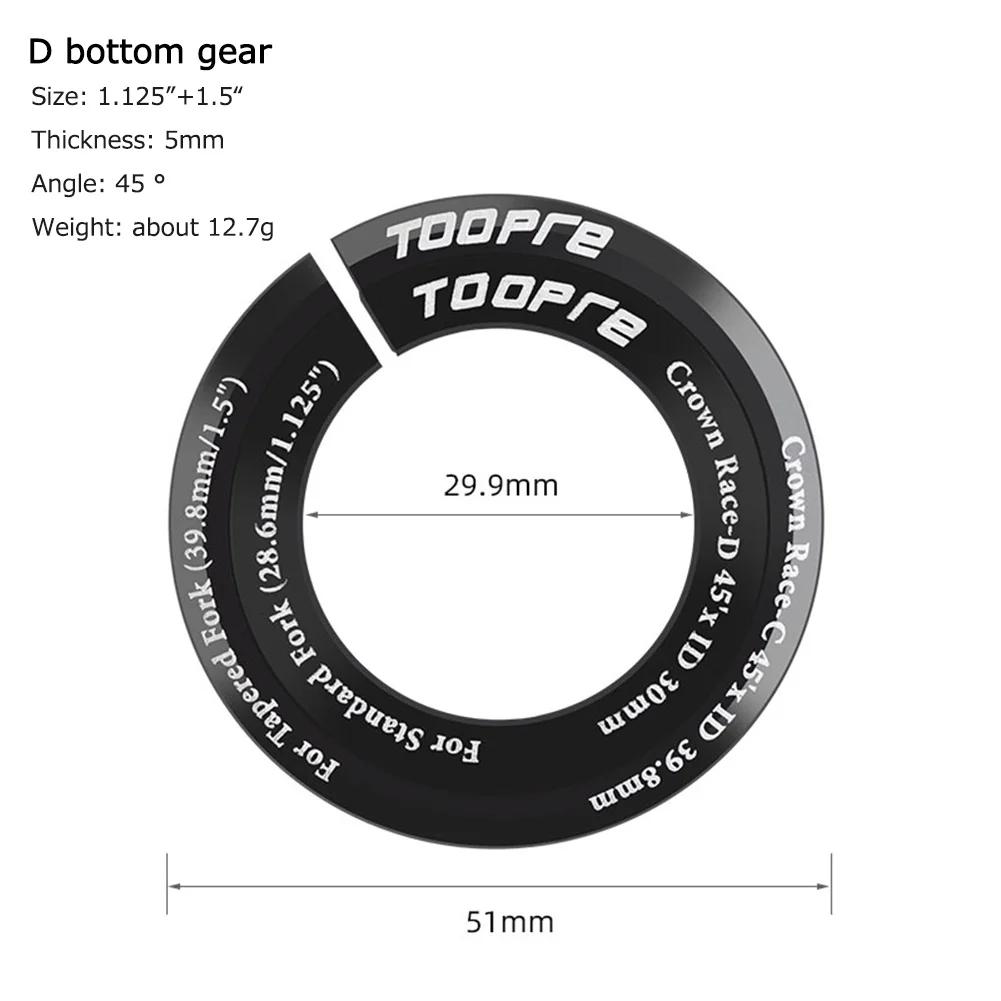 TOOPRE – entretoise de Base de casque de vélo, 28.6 pouces à 1.5 pouces, ouverture de couronne, four
