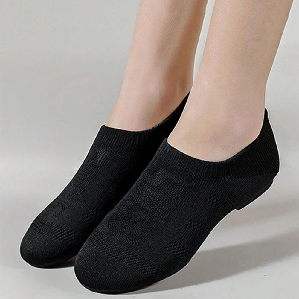 Chaussures danse ballet femme - Pantoufles fond plat souples pour yoga et entraînement intérieur