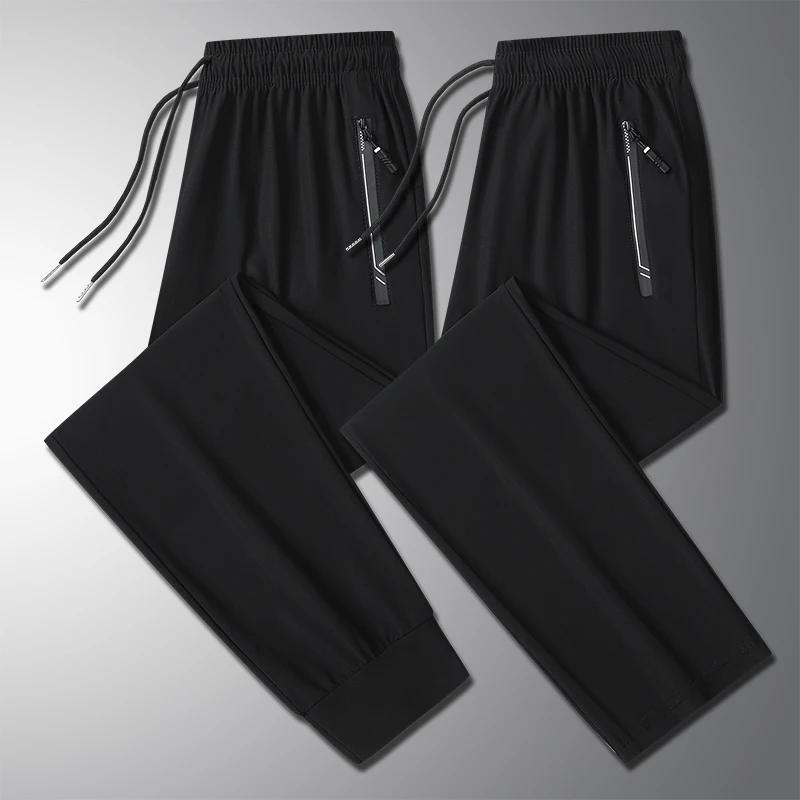 Pantalon de course Jogging décontracté été mince élastique pantalons de survêtement séchage rapide g