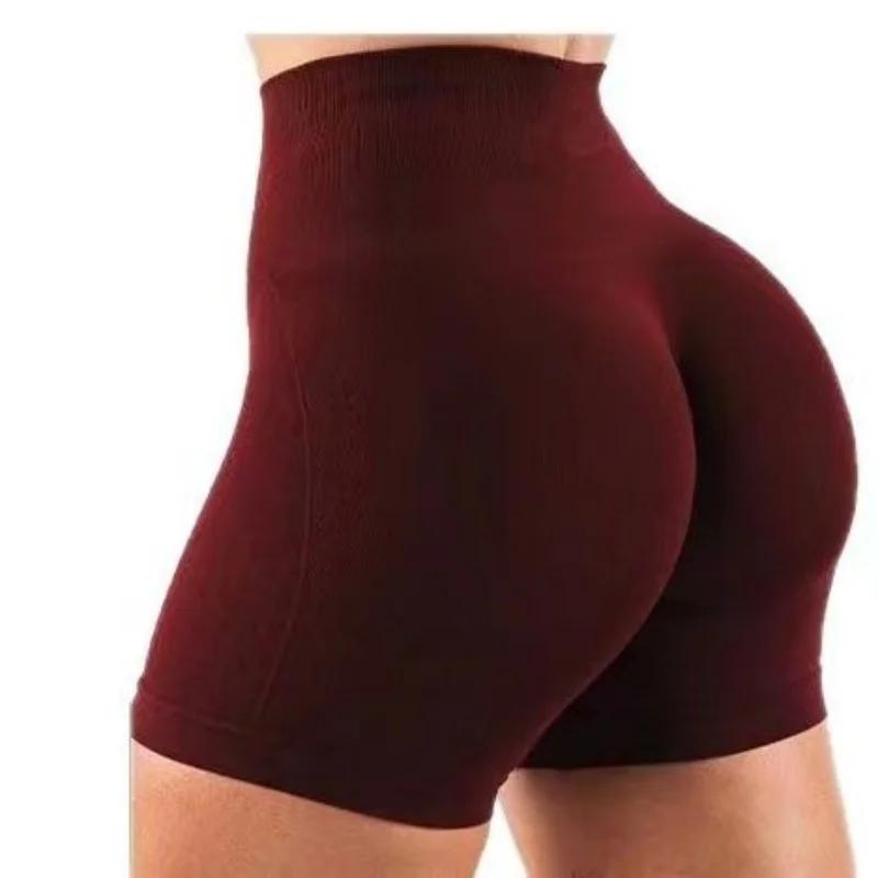 Shorts de yoga taille haute pour femme, effet ventre plat, rehaussement des fesses 3D, extensibles,