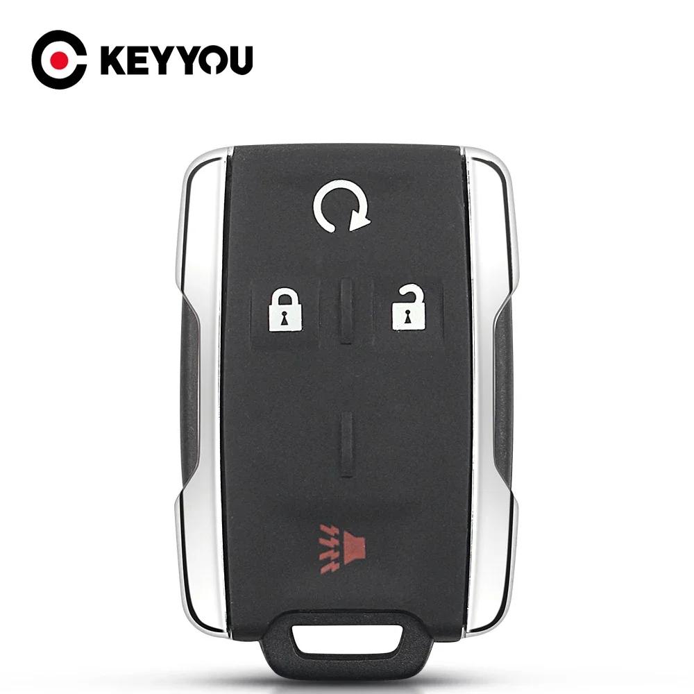 KEYYOU – clé télécommande intelligente à 4 boutons, pour Chevrolet Silverado Colorado GMC Sierra 201