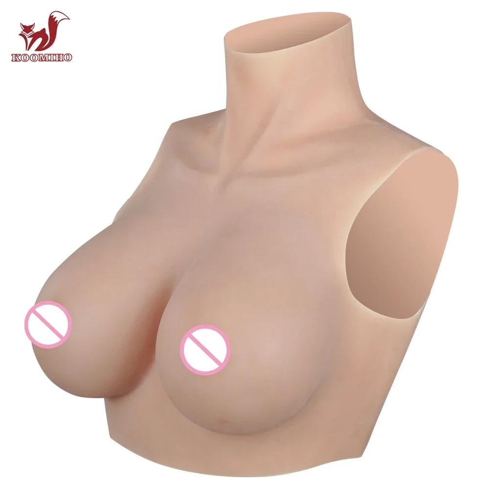 KOOMI00-1TH GEN-Formes mammaires en silicone, faux seins énormes, transgenre, Drag Queen, Shemale, C