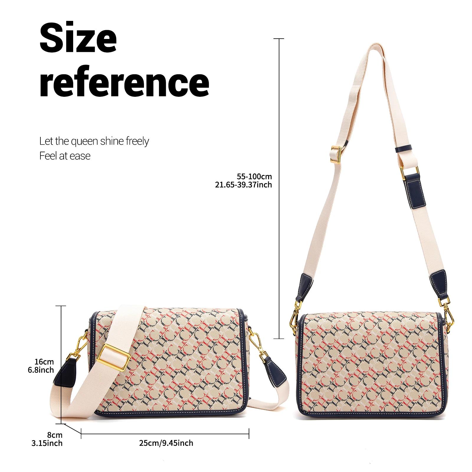 CHCH – sac de selle pour femmes, nouvelle marque, lettre imprimée, sac à bandoulière croisé à rabat,