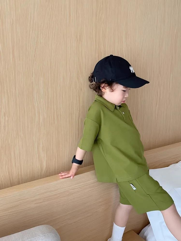 Polo décontracté pour garçons, vêtements d'été pour enfants moyens et grands, version coréenne, nouv