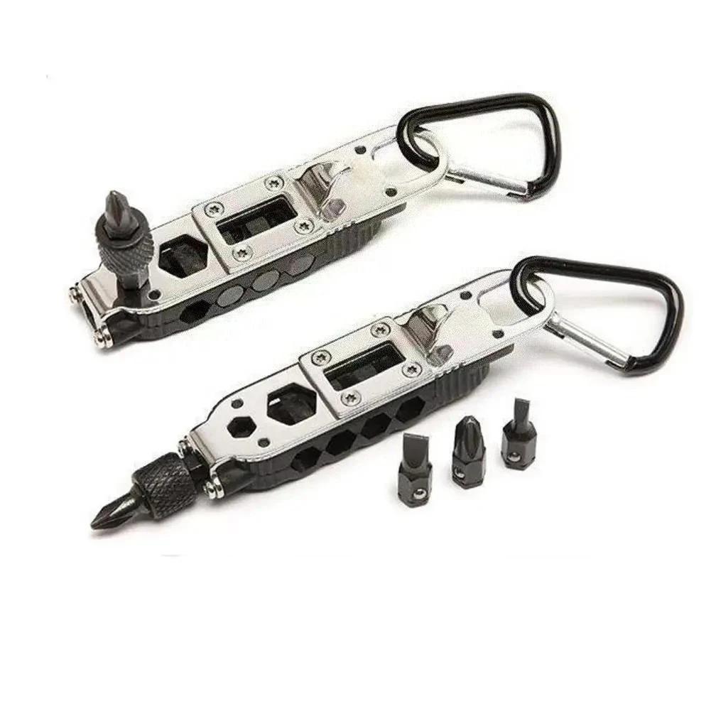 Mini tournevis multifonctionnel pour l'extérieur, tournevis en forme de porte-clés EDC, outil de rép